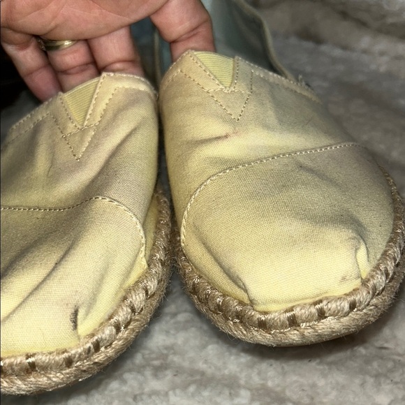 TOMS Light Yellow Espadrille Shoes - Picture 6 of 13